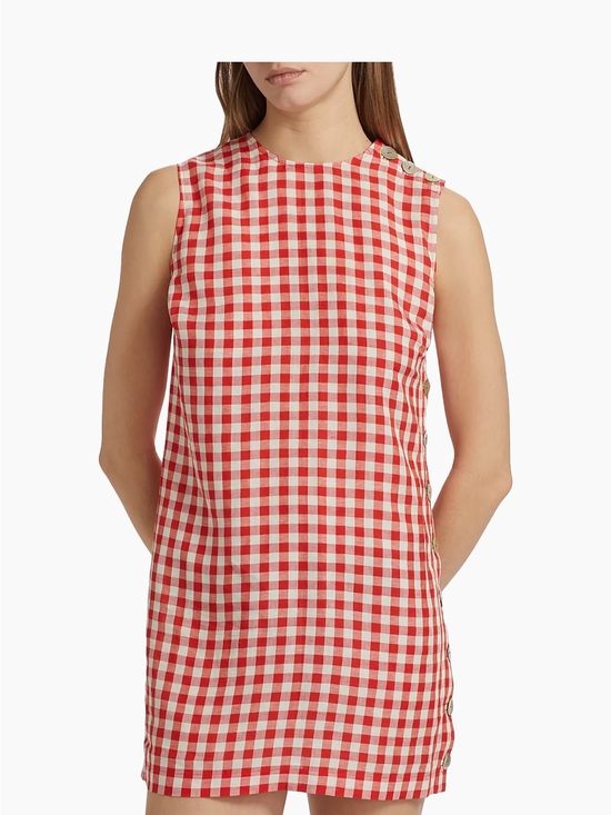 Doen Dresses & Skirts - Doen Coralie Gingham Mini Shift Dress